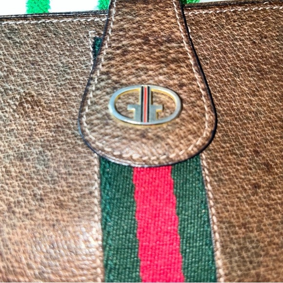 EUC AUTH Gucci Sherry Line Leather Wallet *VINTAGE* - Picture 5 of 6